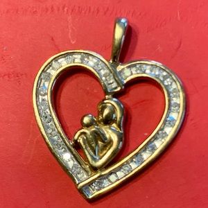 Mother and child pendant - 10k Never worn.